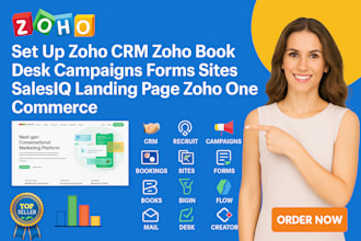 zoho crm zoho book desk campaign zoho form zoho sites salesiq zoho one commerce