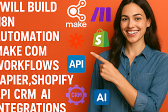 setup n8n automation make com automation n8n ai agent zapier integration shopify