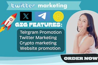 superfast crypto twitter x marketing, crypto telegram promotion for real growth