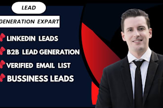 do b2b lead generation ,linkedin leads ,business leads and verified email list