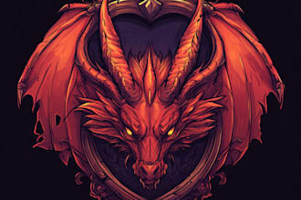 create custom fantasy, rpg, sci fi animated game logo