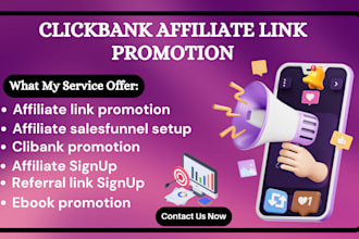 clickbank affiliate link promotion, clickbank affiliate link marketing promotion