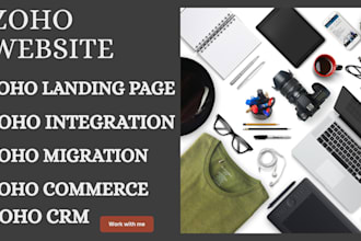 set up zoho website, zoho landing page automation, create chatbot, forms