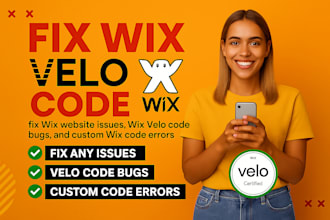 fix wix website issues, wix velo code bugs, custom wix code errors fix editor x