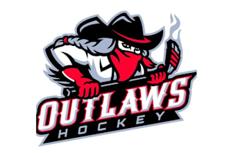design inspirational outlaws girls hockey logo