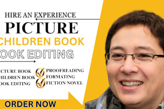 proofread and format your picture book, children book, fiction novel memoir