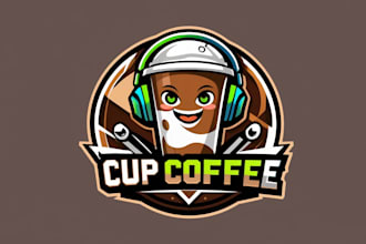 design amazing cup coffee logo with unlimited revisions