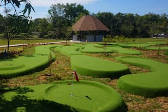 design 3d golf course, playgrounds, community parks, garden, mini golf centre