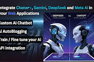 develop ai website chatbot integration,deepseek, chatgpt api,custom ai solution
