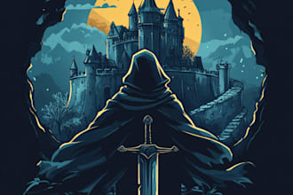 create medieval, fantasy, rpg, rustic, scifi and game logo