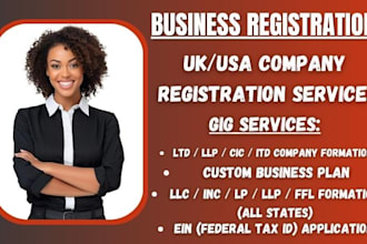 uk usa llc inc lp llp ffl itd cic stp cbl fbl company registration formation