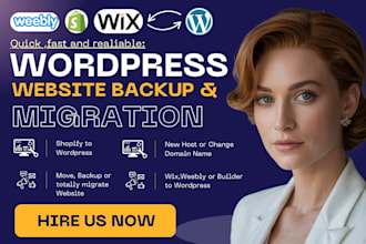 help backup move transfer migrate wordpress website to new host or domain fast