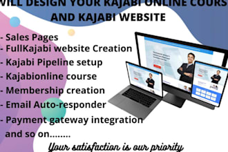 do kajabi website design, kajabi landing page