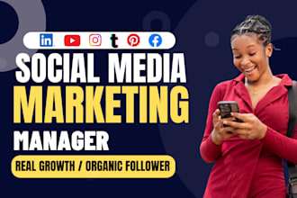 be social media manager for instagram and tiktok promote and grow organically