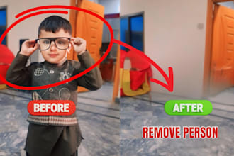 remove any unwanted object, person and text from image