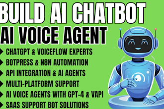 build ai chatbot ai voice agent using botpress openai chatgpt voiceflow vapi ghl