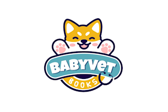 design dog children book industry publishing veterinary logo