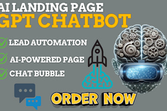 create a high converting landing page with chatbot automation tool sales lead
