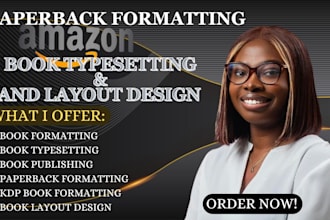 do kdp book formatting, book layout design, typesetting and paperback formatting