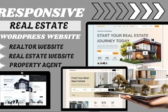 design a responsive realtor website with wordpress