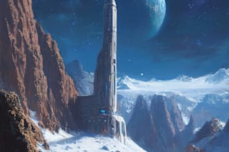 draw sci fi illustration and sci fi art