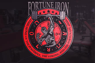 design a premium gym, fitness, health, and sports logo