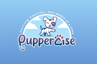 design dog walking company logo