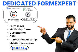 create forminator formidable form hubspot form wordpress zoho contact form va
