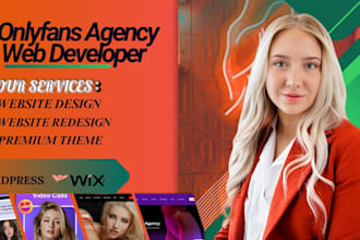 design onlyfans modelling website onlyfans agency website, onlyfan landing page