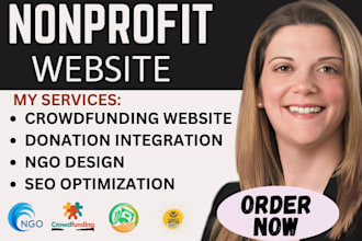 create nonprofit website fundraising website crowdfunding for charity donation