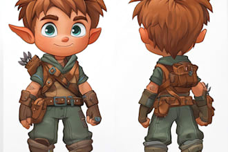 create 2d game character sprite sheet for you