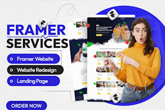 modern framer website, framer landing page, figma to framer website, framer cms