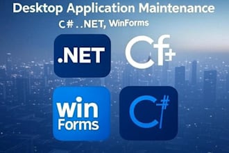 do desktop app development and maintenance for windows