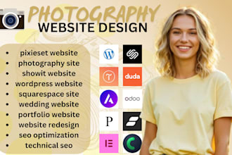 pixieset website photography site showit website wordpress website seo expert