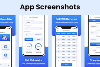 design professional app screenshots for play store and app store