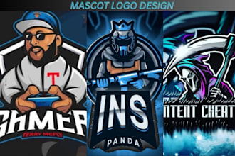 create twitch mascot gaming logo design streamings and teams