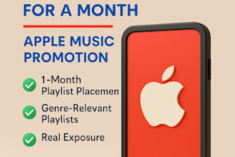 your songs to an apple music playlist for a month, apple music promotion
