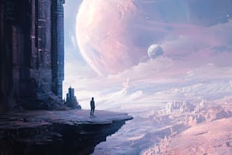 do spaceship, sci fi illustration and sci fi art