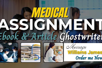 rewrite and write a medical manuscript on health and fitness, ebook ghostwriter