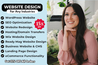 design electrician wix photography real estate logistics and health care website