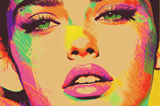 design your photo into a pop art