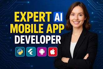 develop your ai mobile app, android ios app, saas, or custom ai app