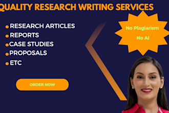 write research reports, assignments, case study, projects, and summaries
