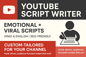 write professional and engaging youtube video scripts