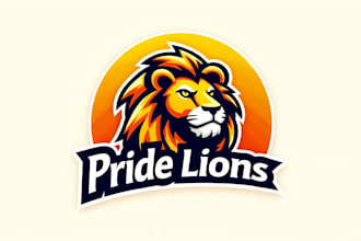 design awesome pride lion mascot logo with express delivery