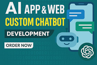 develop chatgpt ai mobile app or website ai chatbot ai software
