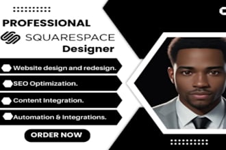 build responsive seo squarespace website, redesign squarespace online store
