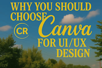 design canva social media, UI UX design and landing page