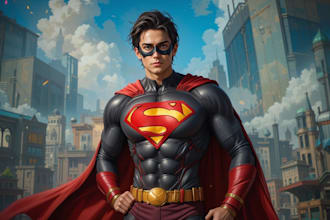make concept art superhero character design for comics arts