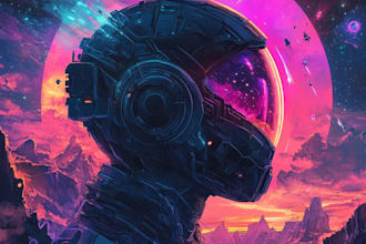 draw a sci fi art ,sci fi character and concept art